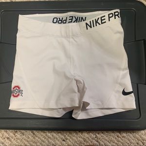 White Ohio State Nike Pros - S
